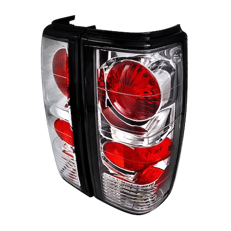 Spec-D Tuning 82-93 Chevrolet S10 Euro Tail Lightss Chrome Housing LT-S1082-APC